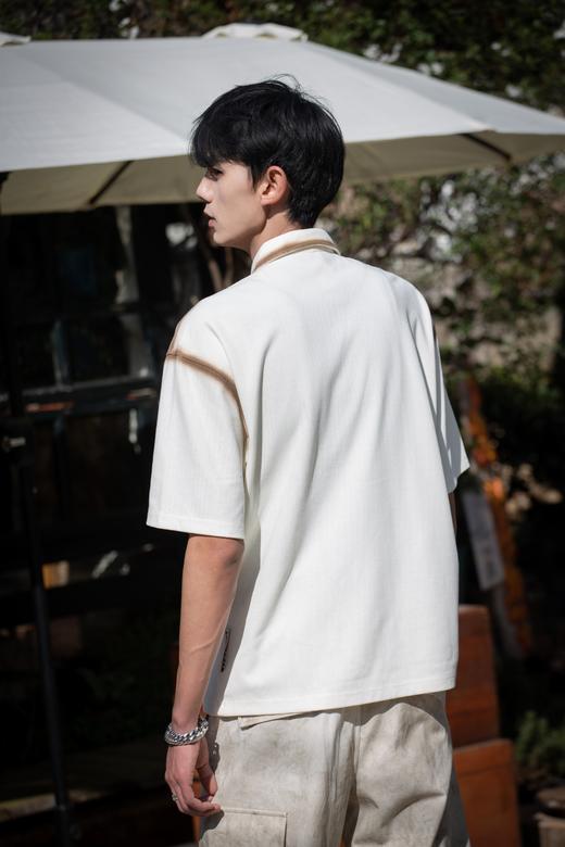 W412012984色彩描边短袖POLO衫 商品图3