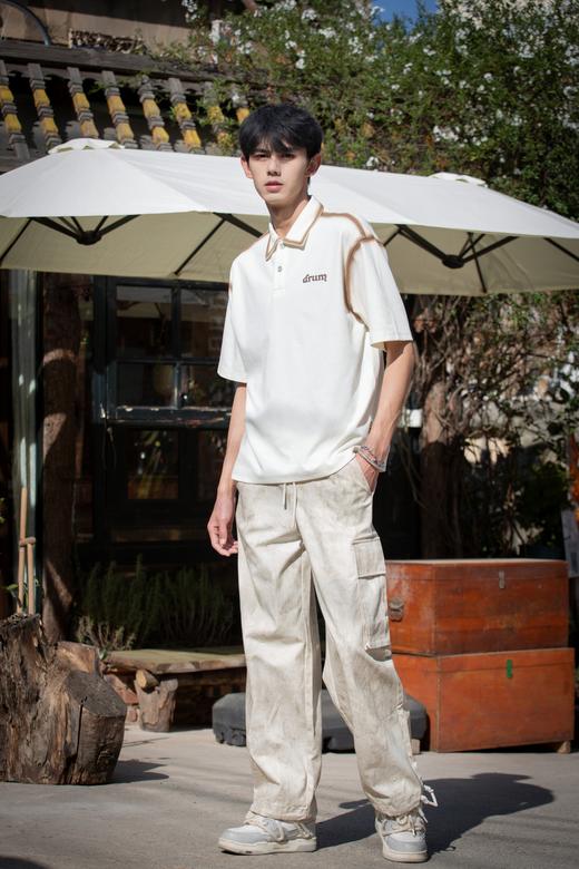 W412012984色彩描边短袖POLO衫 商品图2