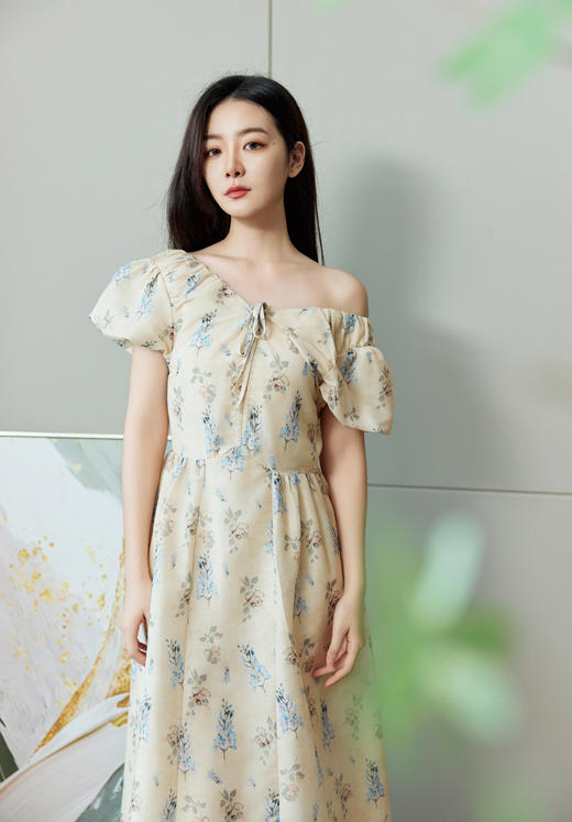 夏梦繁花｜茶歇系带碎花连衣裙 商品图3