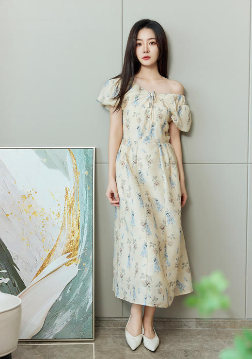 夏梦繁花｜茶歇系带碎花连衣裙 商品图2