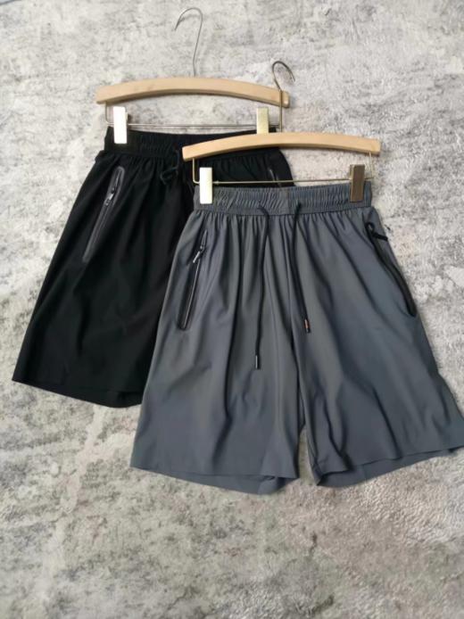 🌟【罗蒙潮流运动桑蚕丝五分裤2089】✅1. 冰丝速干面料，柔软透气 🌈2. 自带凉感黑科技！清爽舒适 ❤️ 商品图0