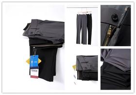 凉爽薄软！ YKK+36针高捻冰丝 轻奢商务休闲裤