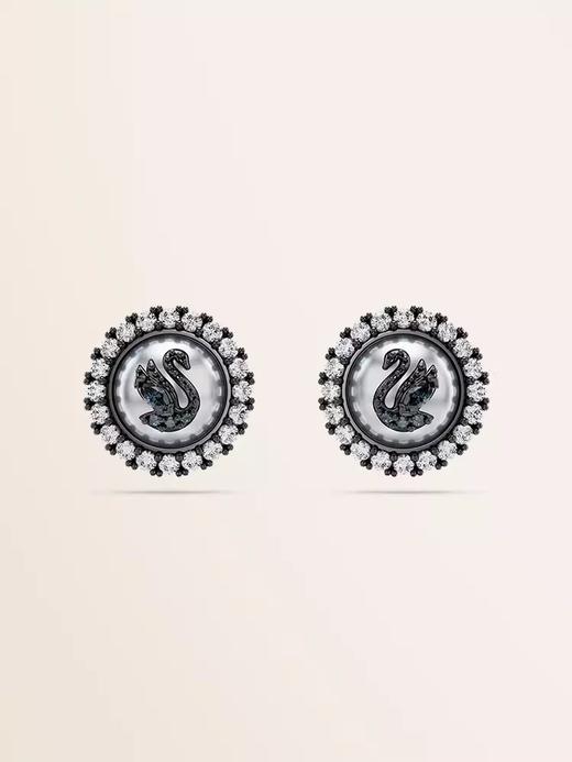 【此沙同款系列】施华洛世奇Swan天鹅珍珠耳钉 商品图0