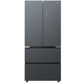 美的（Midea）520升530法式多门四开门风冷无霜一级能效变频19分钟急速净味冰箱 零嵌款BCD-520WFGPZM墨兰灰-微澜