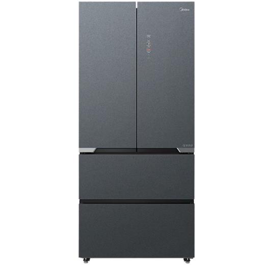 美的（Midea）520升530法式多门四开门风冷无霜一级能效变频19分钟急速净味冰箱 零嵌款BCD-520WFGPZM墨兰灰-微澜 商品图0
