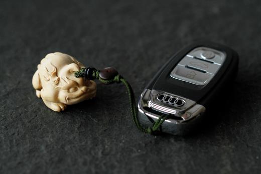 GJXJ0057°小叶黄杨独角兽钥匙扣挂件 商品图5