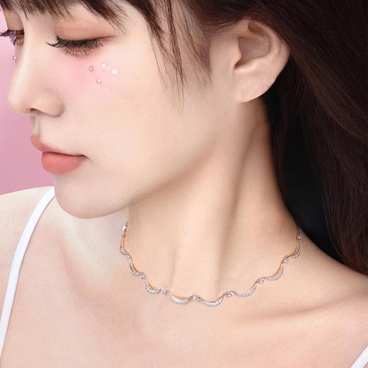 【心月之恋锁骨链 粉银款】Fanci银饰 幻梦心月系列 礼物送女友 商品图4