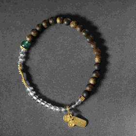 YLQN0032°绿棋楠平安手串