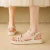 ZHR休闲简约外穿凉鞋女2024新款法式罗马细带平底优雅仙女风女鞋 商品缩略图1