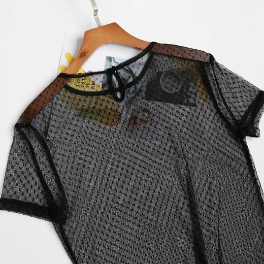 透明网纱打底衫G242050156 商品图1