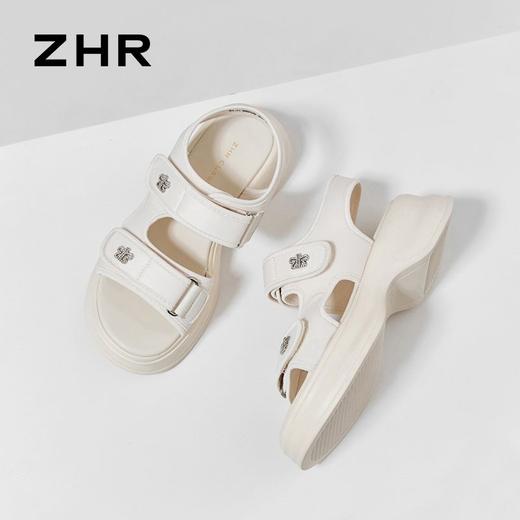 ZHR则则凉鞋女夏季2024年新款百搭仙女风厚底气质休闲运动女鞋 商品图9