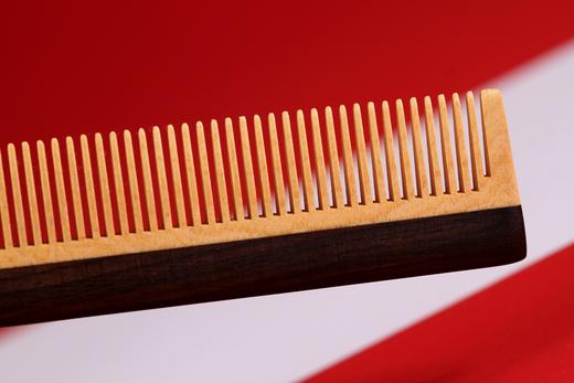 LP0120°紫光檀+黄杨木长型木梳 商品图3