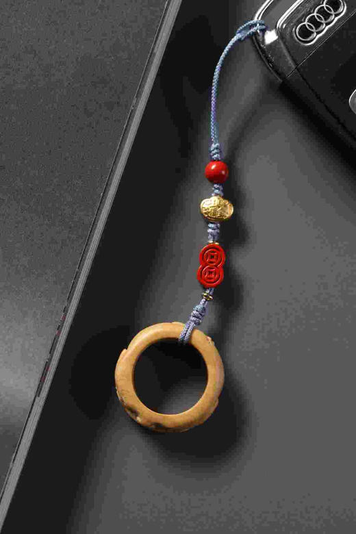 GJXJ0407°黄杨木金蟾跑环 商品图0