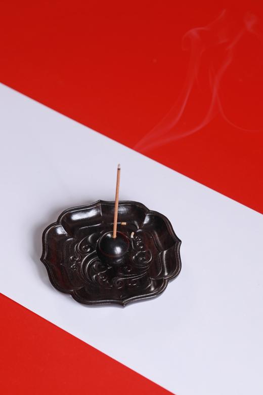 LP0123°紫光檀莲花香器（配香插） 商品图4