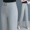 TZW-冰丝微喇裤女垂感2024新款夏季薄款高腰显瘦喇叭裤休闲长裤 商品缩略图8