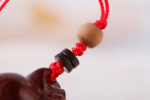 GJXJ0054°小叶紫檀独角兽钥匙挂/手机挂件 商品图8