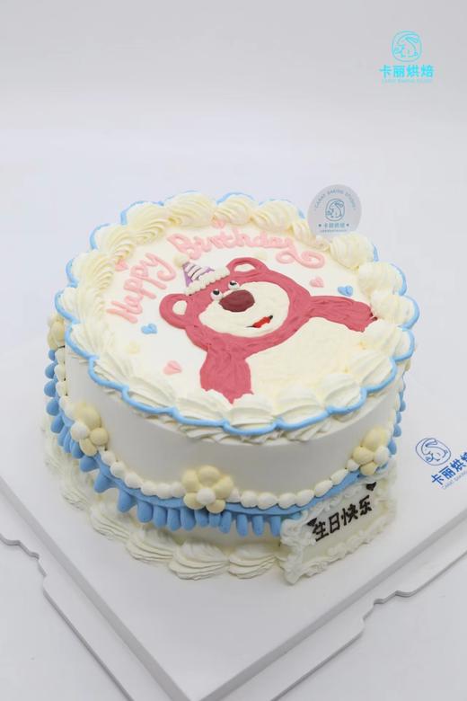 草莓熊手绘蛋糕 商品图0