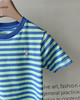 THS 4.28-无 RL家 童装 蓝绿条纹短袖T恤 CH054 商品缩略图2