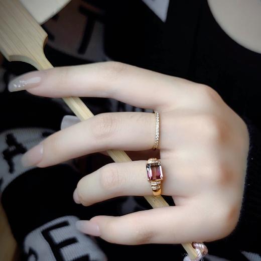 18k镶嵌西瓜碧玺戒指 商品图6