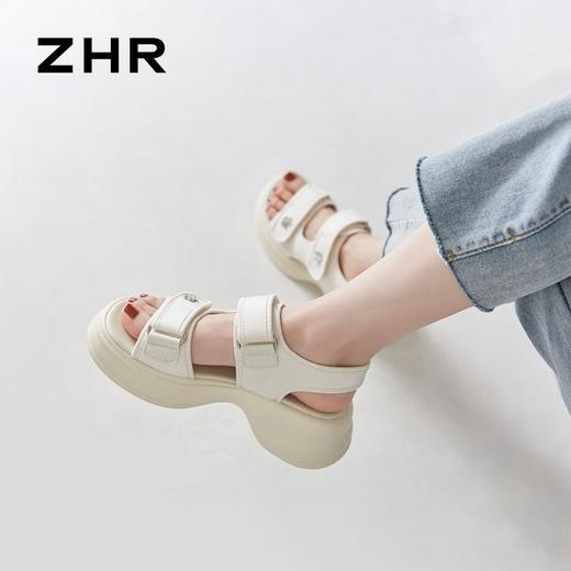 ZHR则则凉鞋女夏季2024年新款百搭仙女风厚底气质休闲运动女鞋 商品图7