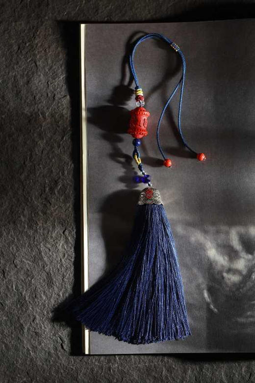 YHZSG0016°朱砂六字真言转经轮挂件 商品图0