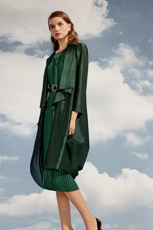 SAFICOO【焕变】系列 优雅女人 收腰放摆 中长款风衣 商品图0