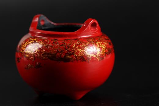 SDCC0022-3°大漆小炉意/仿古宣德炉 商品图3