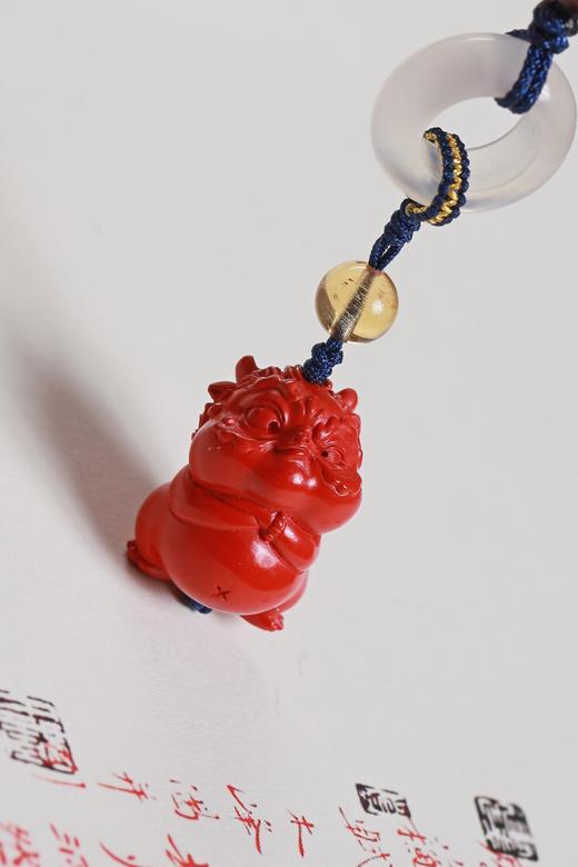 GJXJ0347°朱砂【小霸王】 挂件 商品图3