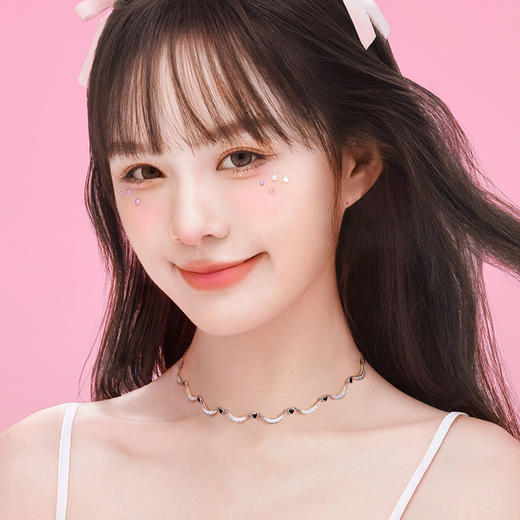 【明星同款】【心月之恋项链  黑银款】Fanci银饰 幻梦心月系列锁骨链 生日礼物送女友 商品图5