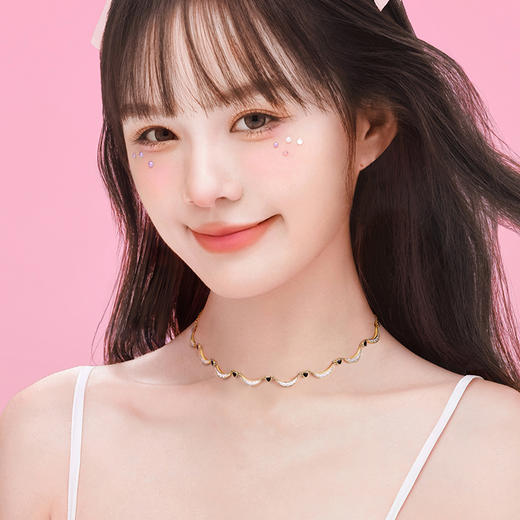 【明星同款】【心月之恋项链 黑金款】Fanci银饰 幻梦心月系列锁骨链 生日礼物送女友 商品图3