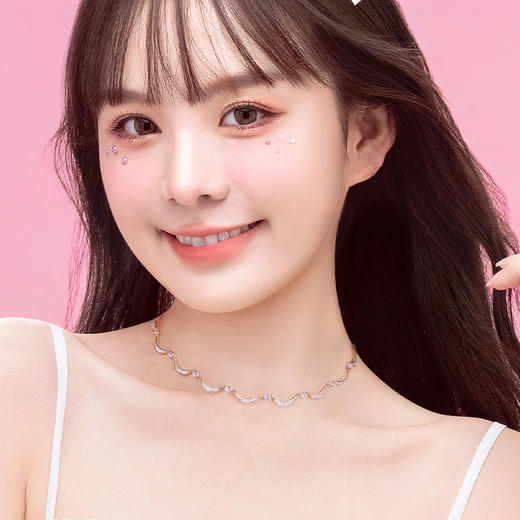 【心月之恋锁骨链 粉银款】Fanci银饰 幻梦心月系列 礼物送女友 商品图5