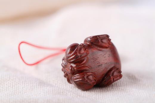 GJXJ0054°小叶紫檀独角兽钥匙挂/手机挂件 商品图7