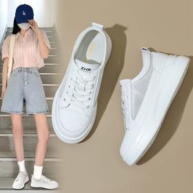 ZHR则则经典百搭厚底网洞鞋女鞋2024夏季新款透气显高显瘦休闲鞋