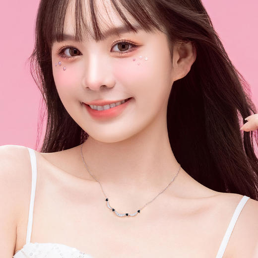 【心月之恋项链 黑银款】Fanci银饰 幻梦心月系列 生日礼物送女友 商品图4