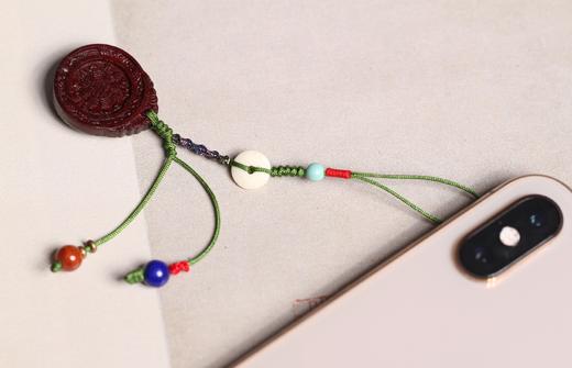 GJXJ0371°遇见吉祥·紫檀手机/钥匙挂件 商品图1