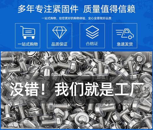 爆款★热销@【M6机柜螺丝】十字图腾 配线架理线架网络服务器机柜交换机卡扣螺母机柜螺丝M6 网络机柜专用十字一字螺帽带方卡扣螺丝高品质镀镍m6螺母配线理线架服务器机柜适配 50套 商品图1