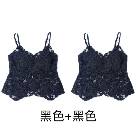 西子/【秘语】蕾丝吊带背心胸垫一体内搭打底勾扣美背内衣/MNC111 商品图4