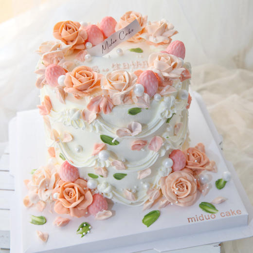 女士款  浪漫春天 复古玫瑰裱花  韩式裱花 商品图1