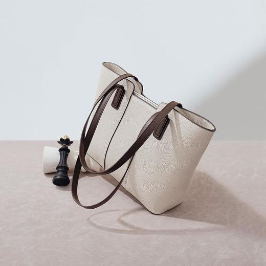 头层牛皮托特包2024新款时尚简约手提包通勤百搭大容量真皮单肩包 商品图2