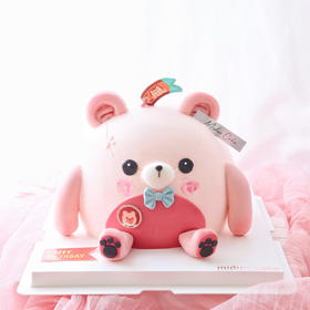 卡通主题款   蛋仔派对 粉红 仔仔熊