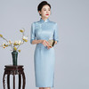 气质年轻款改良连衣裙，中国风刺绣醋酸旗袍LHS-20270 商品缩略图1