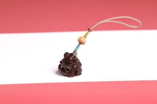 GJXJ0160°腰「蟾」万贯小叶紫檀钥匙挂/手机挂件 商品图2