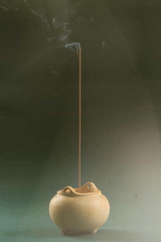 SDCC0052°禅茶空间系列.黄杨木香炉 商品图5