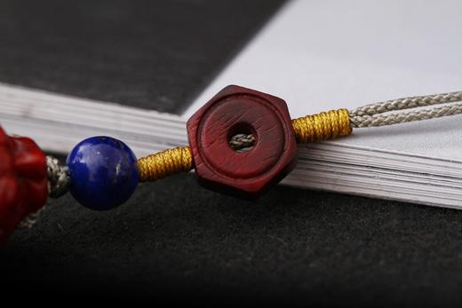 GJXJ0101°青云直上紫檀貔貅手机挂件 商品图3