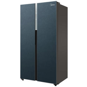 美的（Midea）601/605升对开门双开门风冷无霜一级双变频净味大容量家用电冰箱 线下同款BCD-605WKGPZM石砾青
