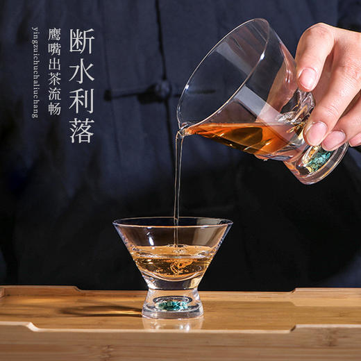 淼森花境丨绿松石主人杯品茗杯盖碗高足杯小茶杯休闲小清新休闲功夫茶具 商品图2