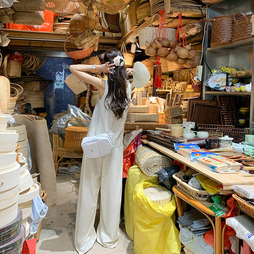 <曾小咸推荐>【清冷感氛围】无袖上衣+休闲裤 商品图3