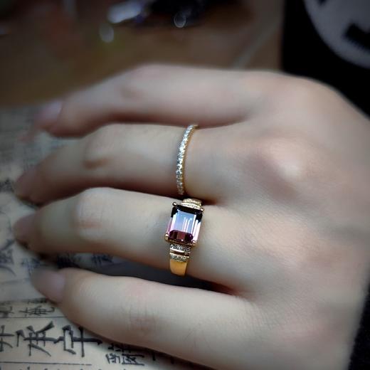 18k镶嵌西瓜碧玺戒指 商品图10