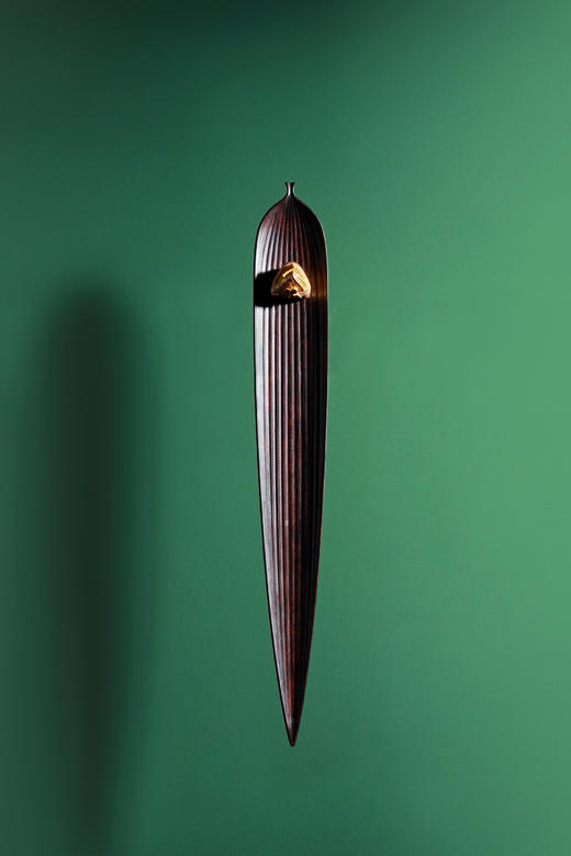 SDCC0085°紫光檀竹叶香插 商品图3