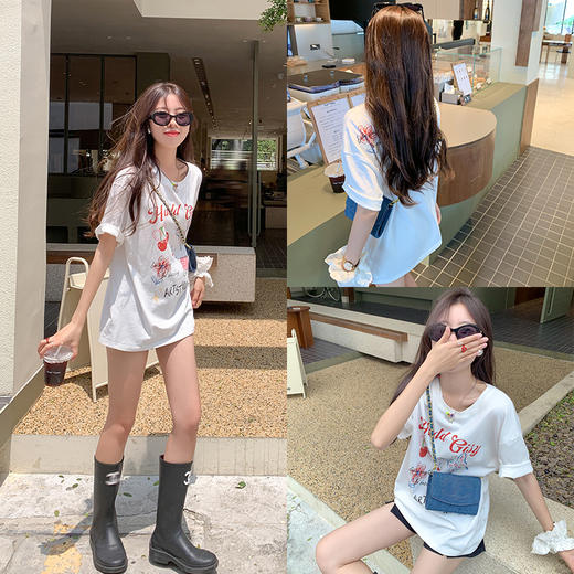 <曾小咸推荐>【古灵精怪】涂鸦短袖 商品图1